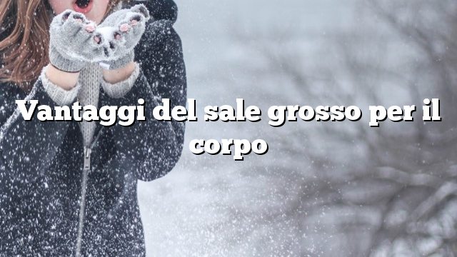 Vantaggi del sale grosso per il corpo